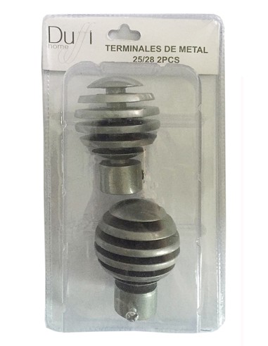 Terminales de Metal (2 Piezas) Ø 19 mm.